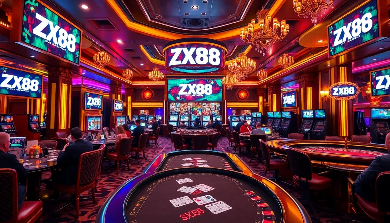 Experience the thrill of zx88 đăng nhập with an engaging online gambling atmosphere filled with poker, roulette, and excitement.