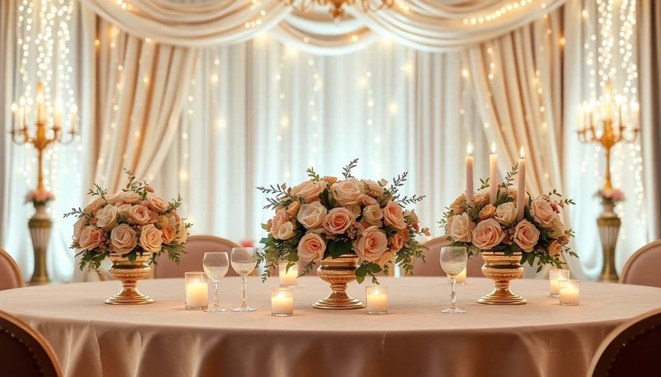 Create unforgettable memories with Casablanca Hire events, featuring elegant table settings and romantic ambiance.