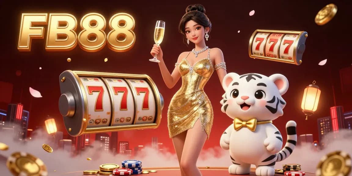 Engage with FB88's vibrant casino experience, showcasing luxurious gaming with dynamic visuals and enchanting details.