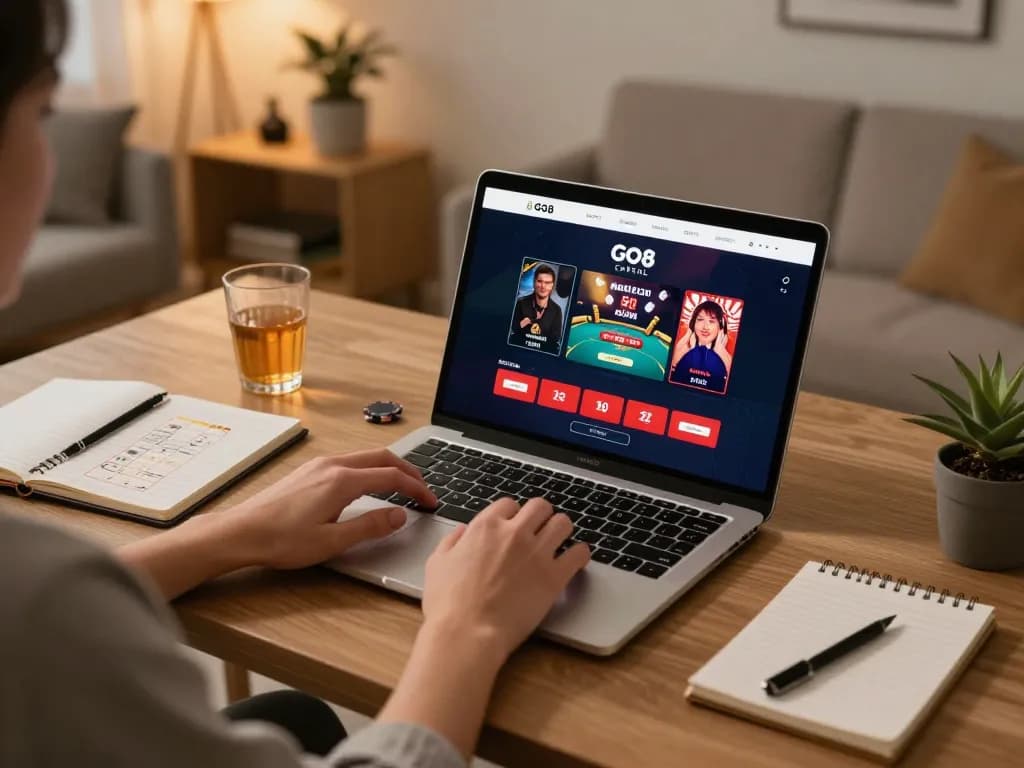 Engaging with GO8 CAPITAL's online casino platform while planning strategies at home