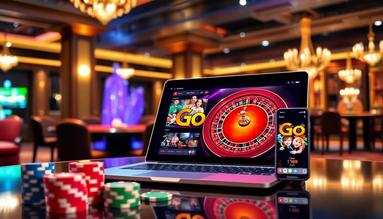 Experience the excitement of Go99 with vibrant online gambling elements.