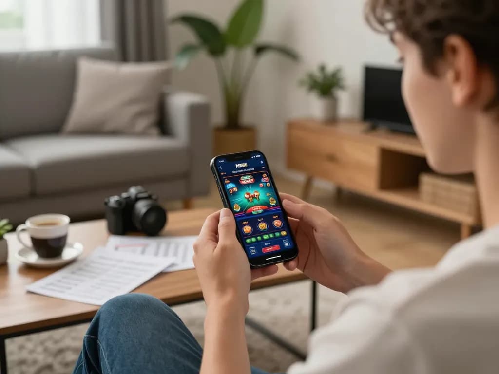 Engaging with NK88 mobile app for online gaming in a cozy setting
