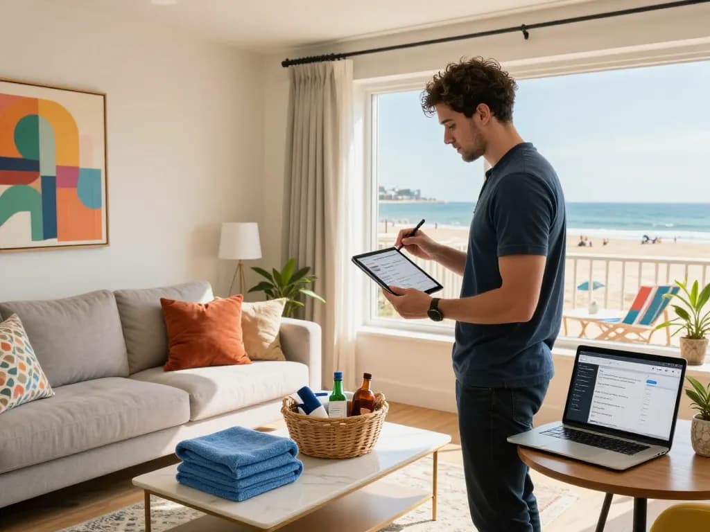 Effective Airbnb management in Brighton showcased by Zachary in a stylish beachfront rental.