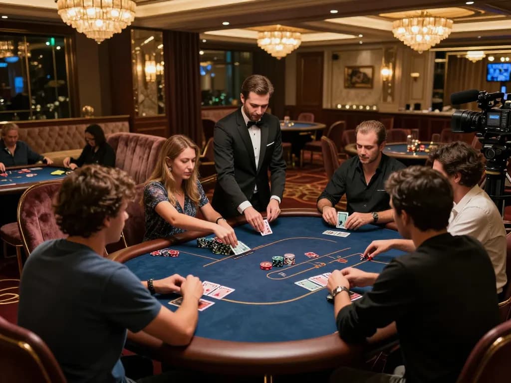 Experience the thrill of 789win vip at an exclusive poker game in a luxurious casino.