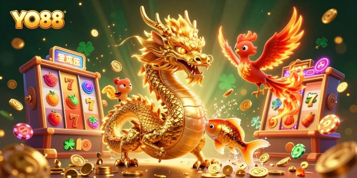 Engage with the exciting world of YO88 through vibrant slot machines and mythical creatures!