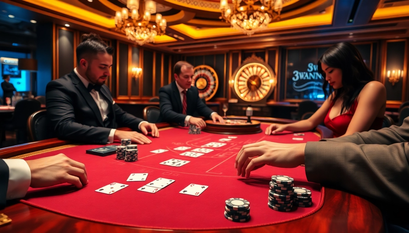 Play intense blackjack at 3win.com with luxury surroundings and vibrant casino atmosphere.