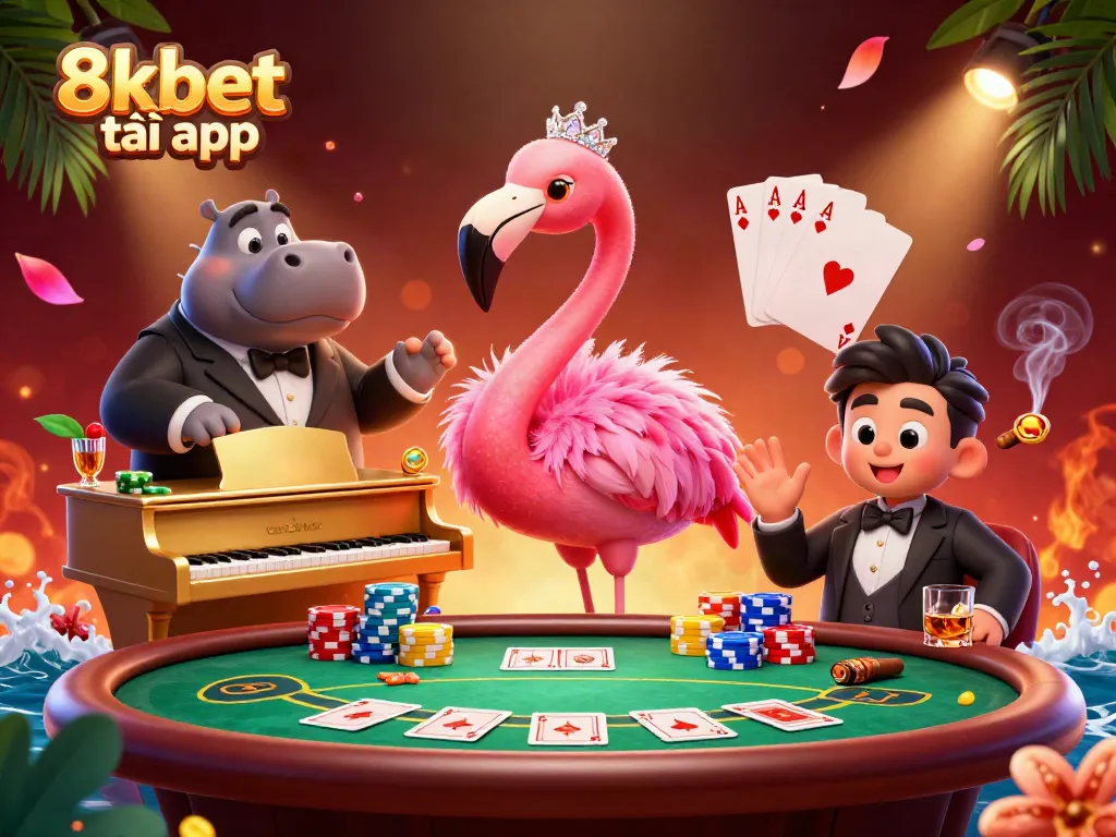 Engage with top casino action in the 8xbet tải app featuring lively characters and vibrant game elements.