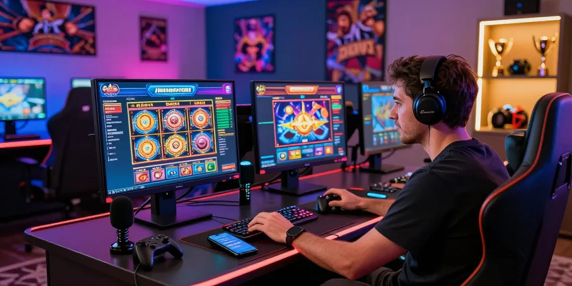 Player exploring jumpspace credit card casinos with exciting games and vibrant atmosphere