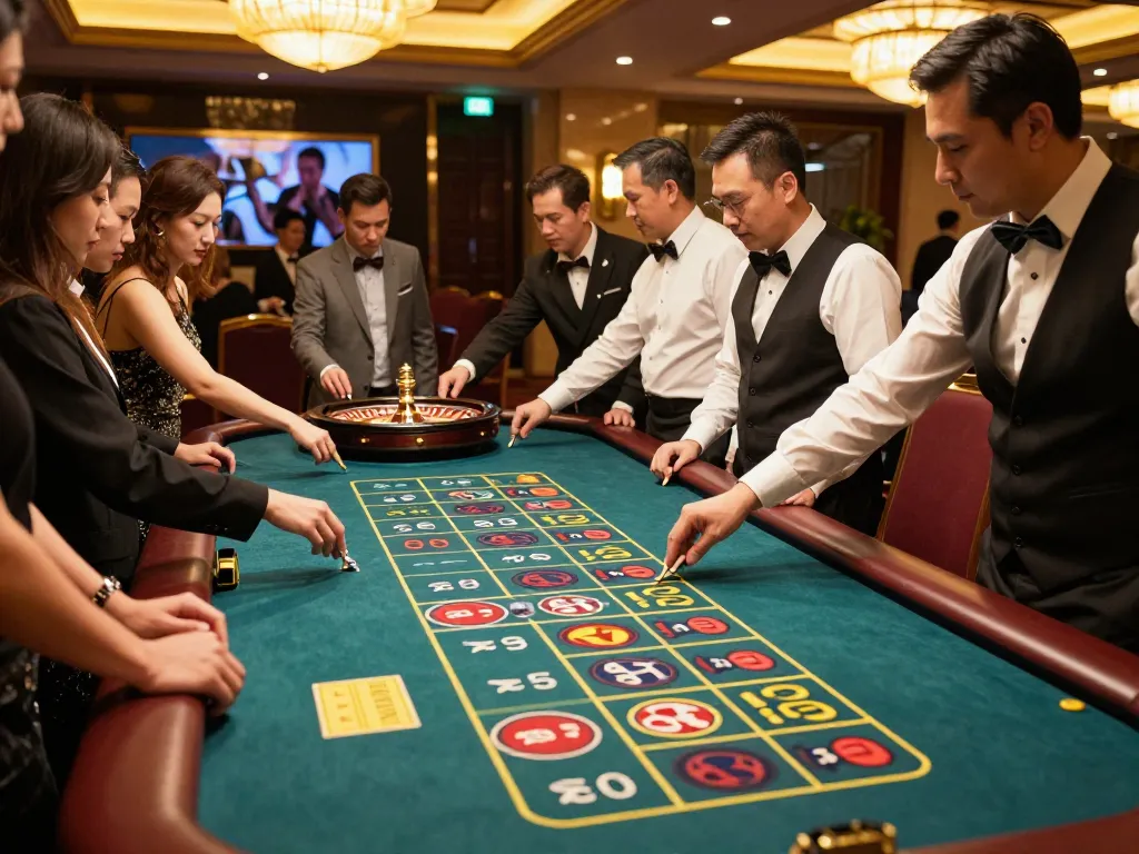 Experience the thrill of roulette at nhà cái uy tín Sunwin with players engaged in strategic bets