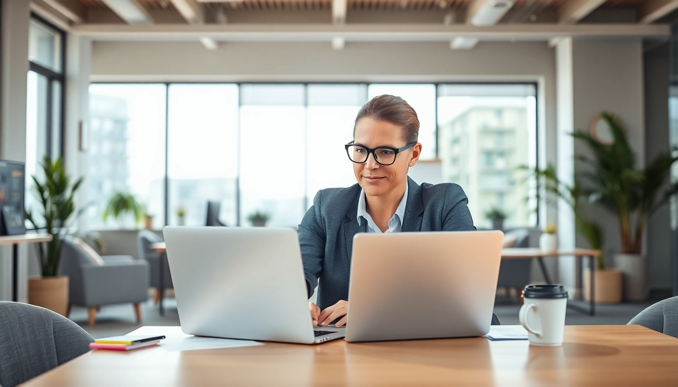 Visualize your Ideal career with a focused professional planning in a bright office.