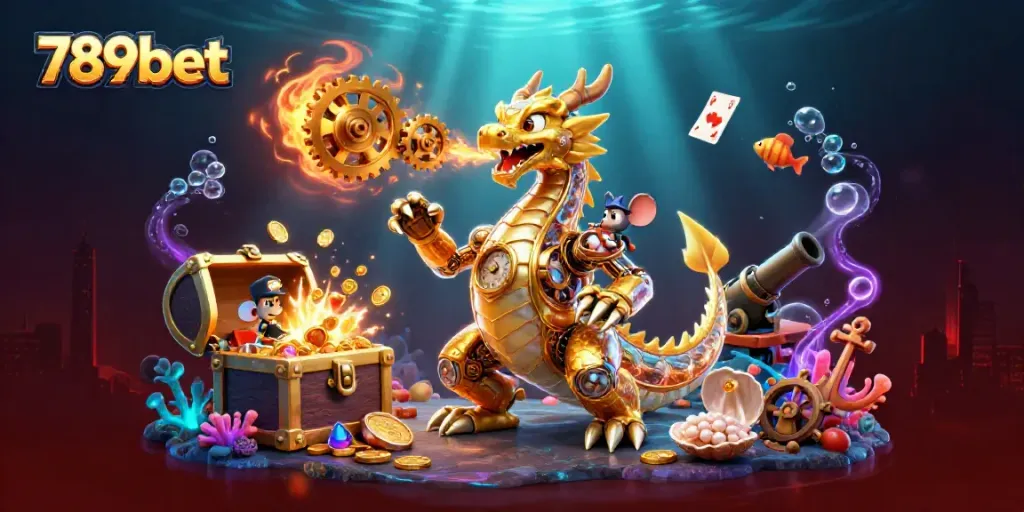 Experience thrilling gameplay at 789bet with a vibrant 3D casino scene featuring engaging elements.