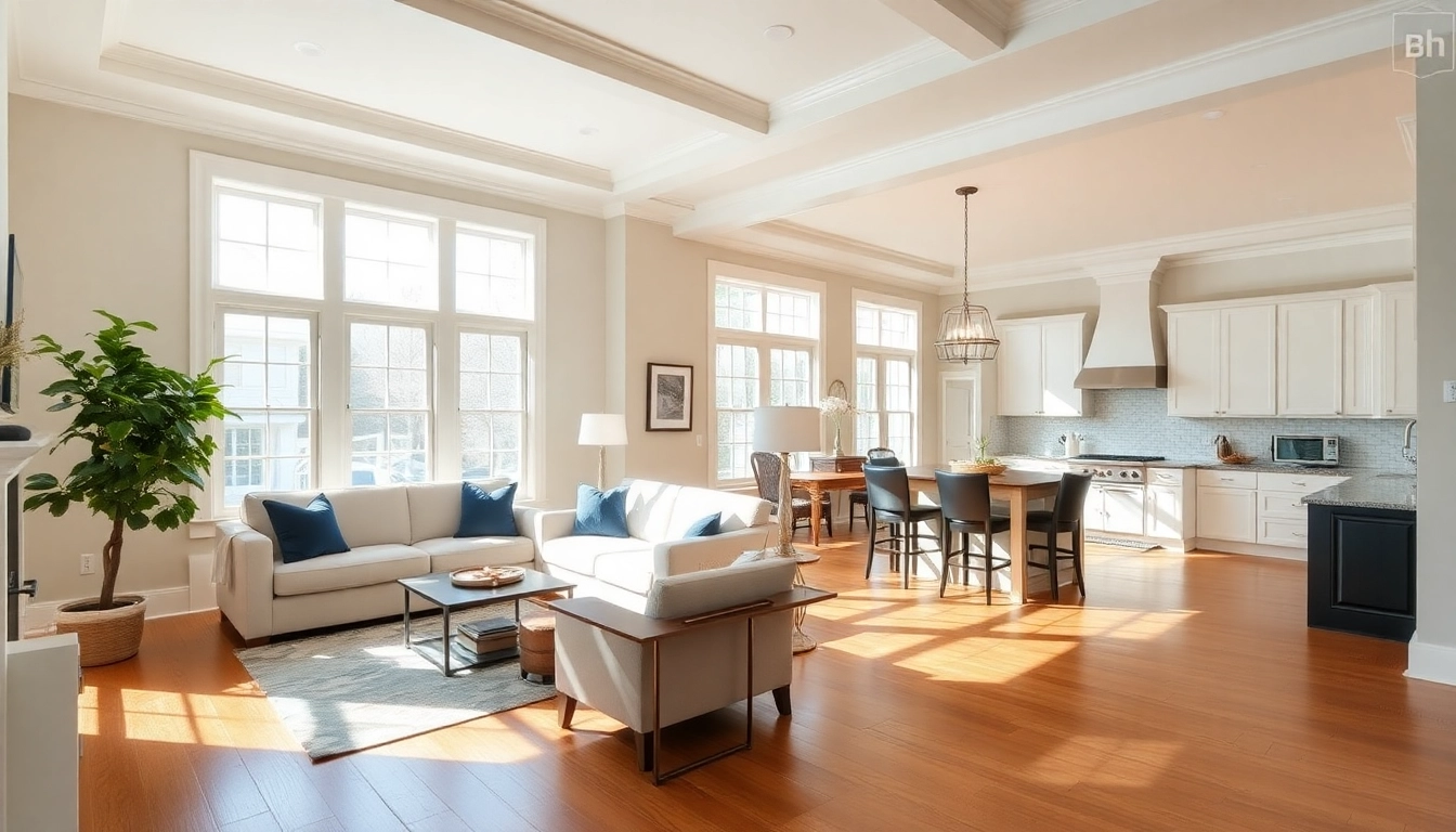 Colonial home renovation featuring elegant living room with classic architectural details.