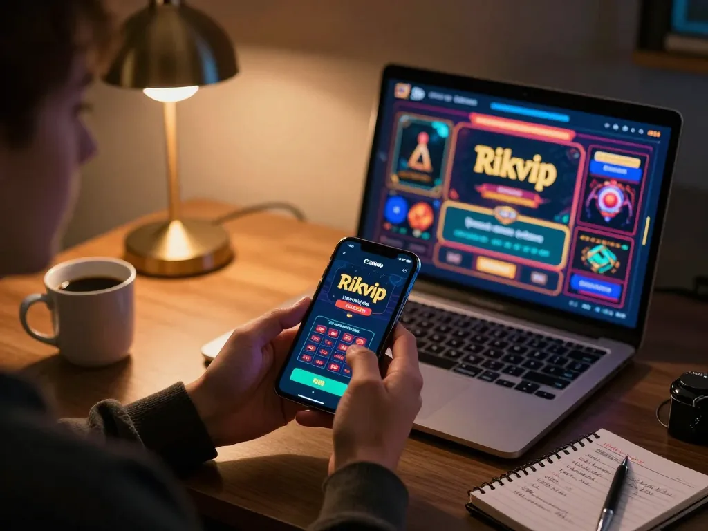 Enjoying the rikvip mobile app for an exciting online gambling experience.