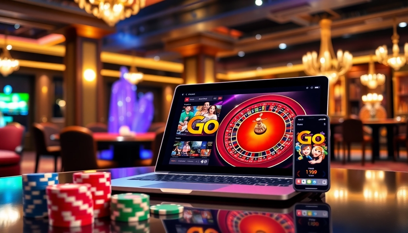 Experience the excitement of Go99 with vibrant online gambling elements.