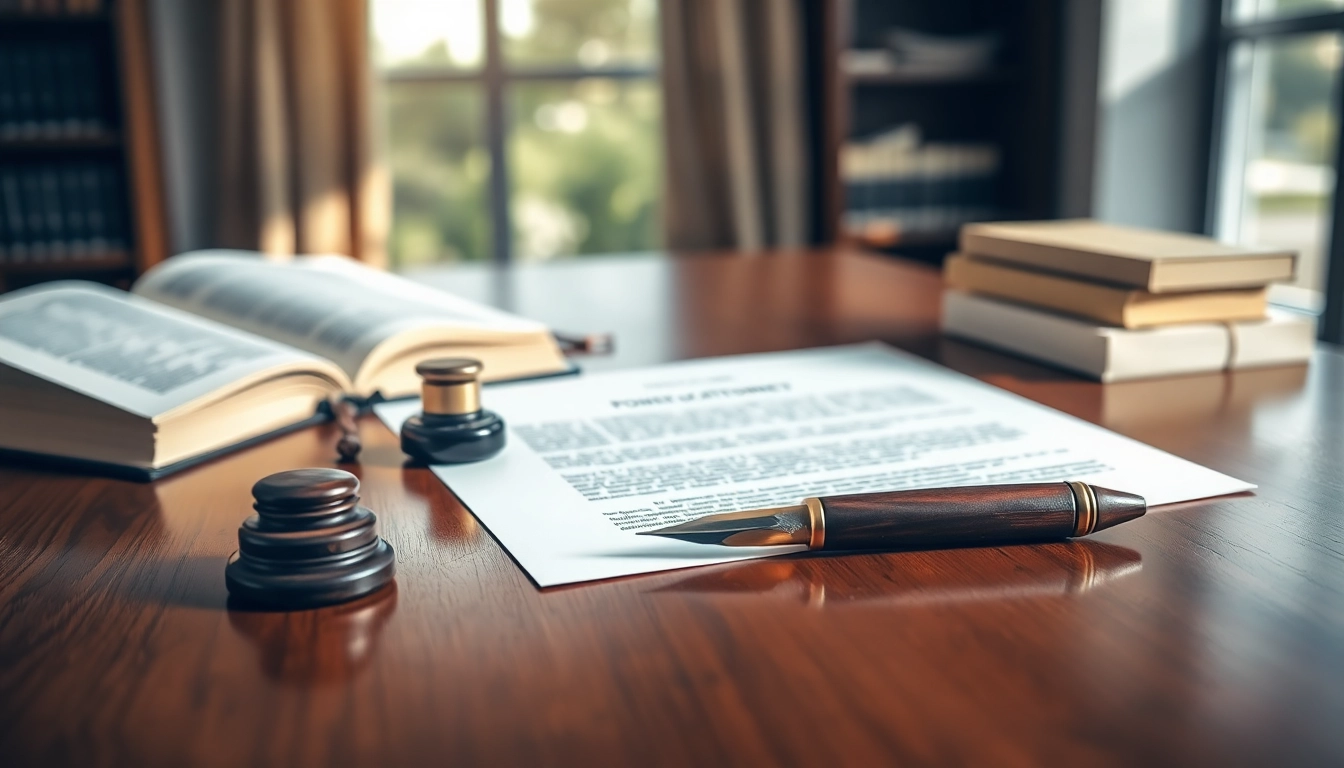 Capture the essence of a Power of Attorney agreement with thoughtful props and a professional setting.