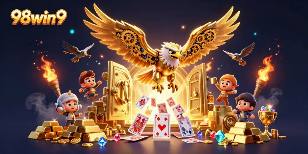 Experience thrilling gambling adventures with 98win9, featuring an electrifying casino atmosphere.