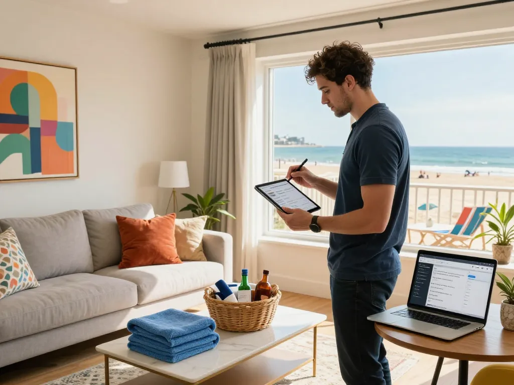 Effective Airbnb management in Brighton showcased by Zachary in a stylish beachfront rental.