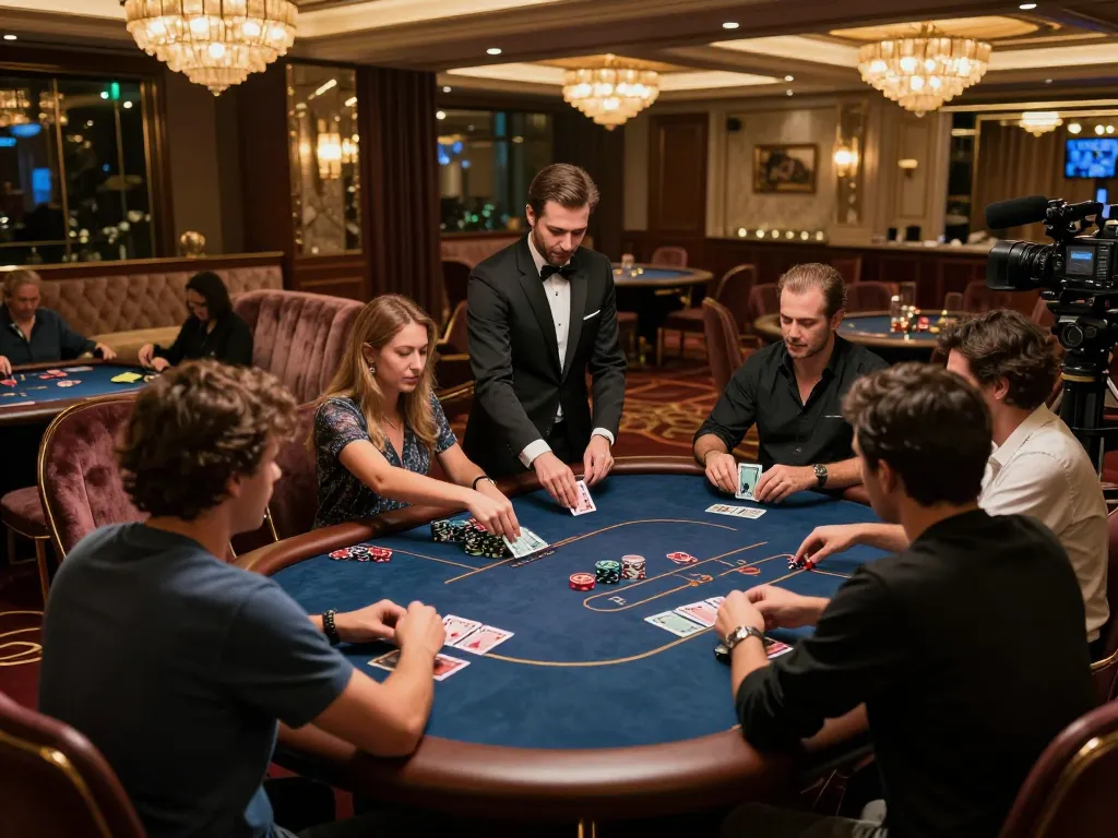 Experience the thrill of 789win vip at an exclusive poker game in a luxurious casino.