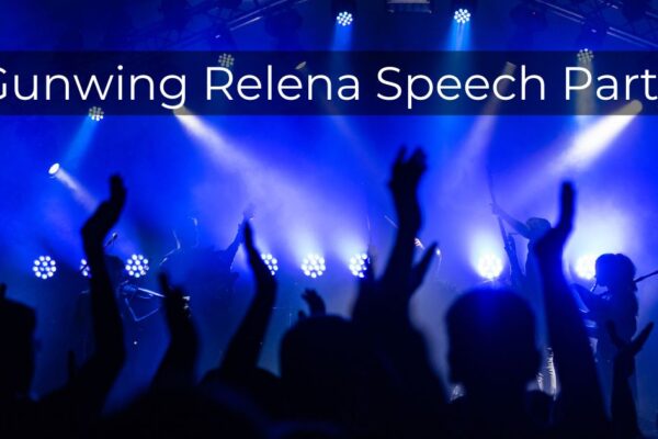 Gunwing Relena Speech Party