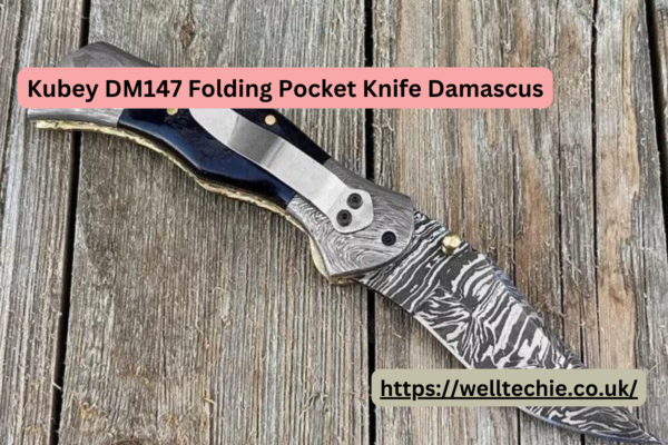 Kubey DM147 Folding Pocket Knife Damascus