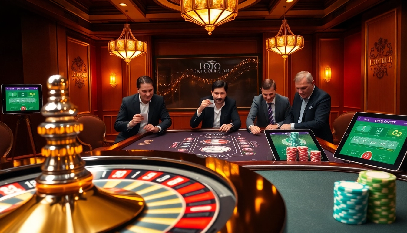 Experience the thrill of gaming at loto188.gb.net with vibrant casino tables and high-stakes excitement.