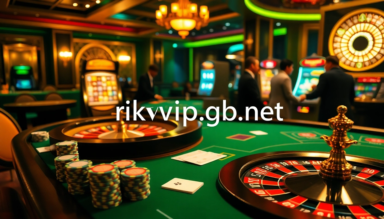 Experience the excitement of gaming at rikvip.gb.net with luxurious casino elements.
