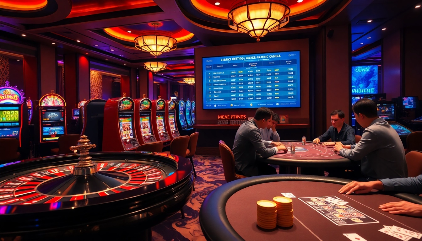 Engaging players at nhà cái mm88 casino tables, showcasing exciting games and vibrant atmosphere.