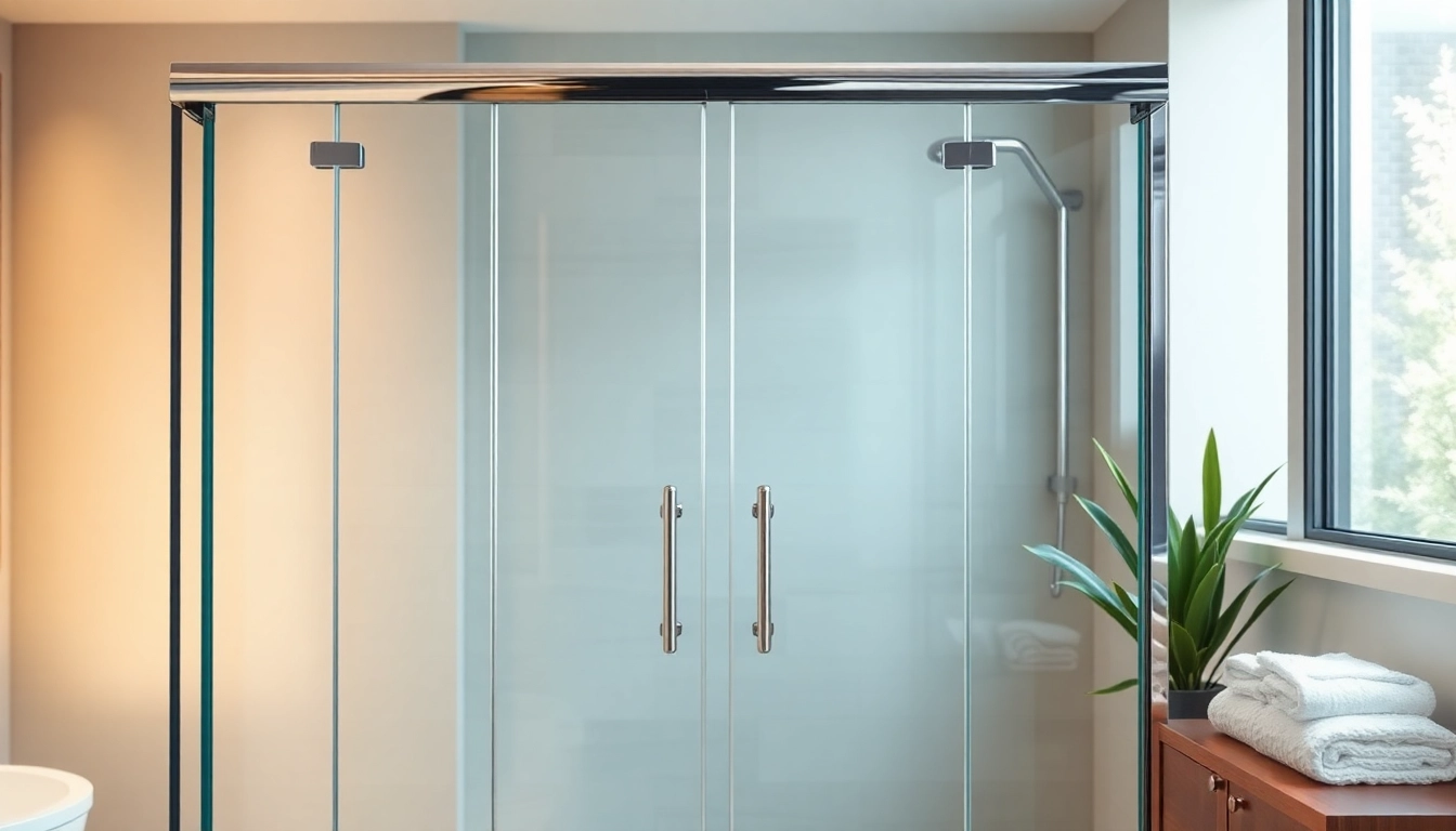 Stylish shower doors uk enhancing a modern bathroom's elegance and functionality.