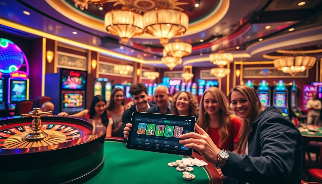 Experience the thrill of betting at https://399w.games/ with vibrant casino visuals of roulette and slot machines.