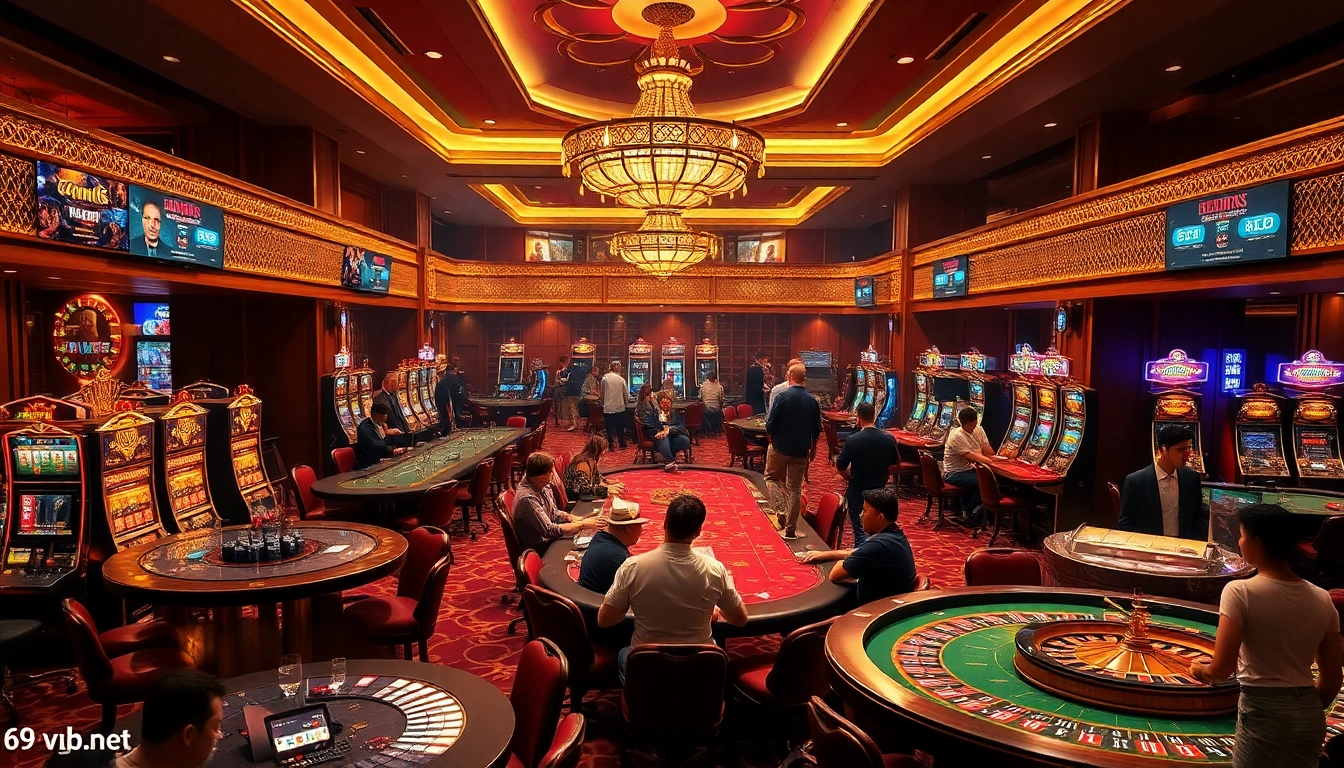 Experience the thrill of betting and winning at 69vn.gb.net with vibrant casino visuals and engaging games.