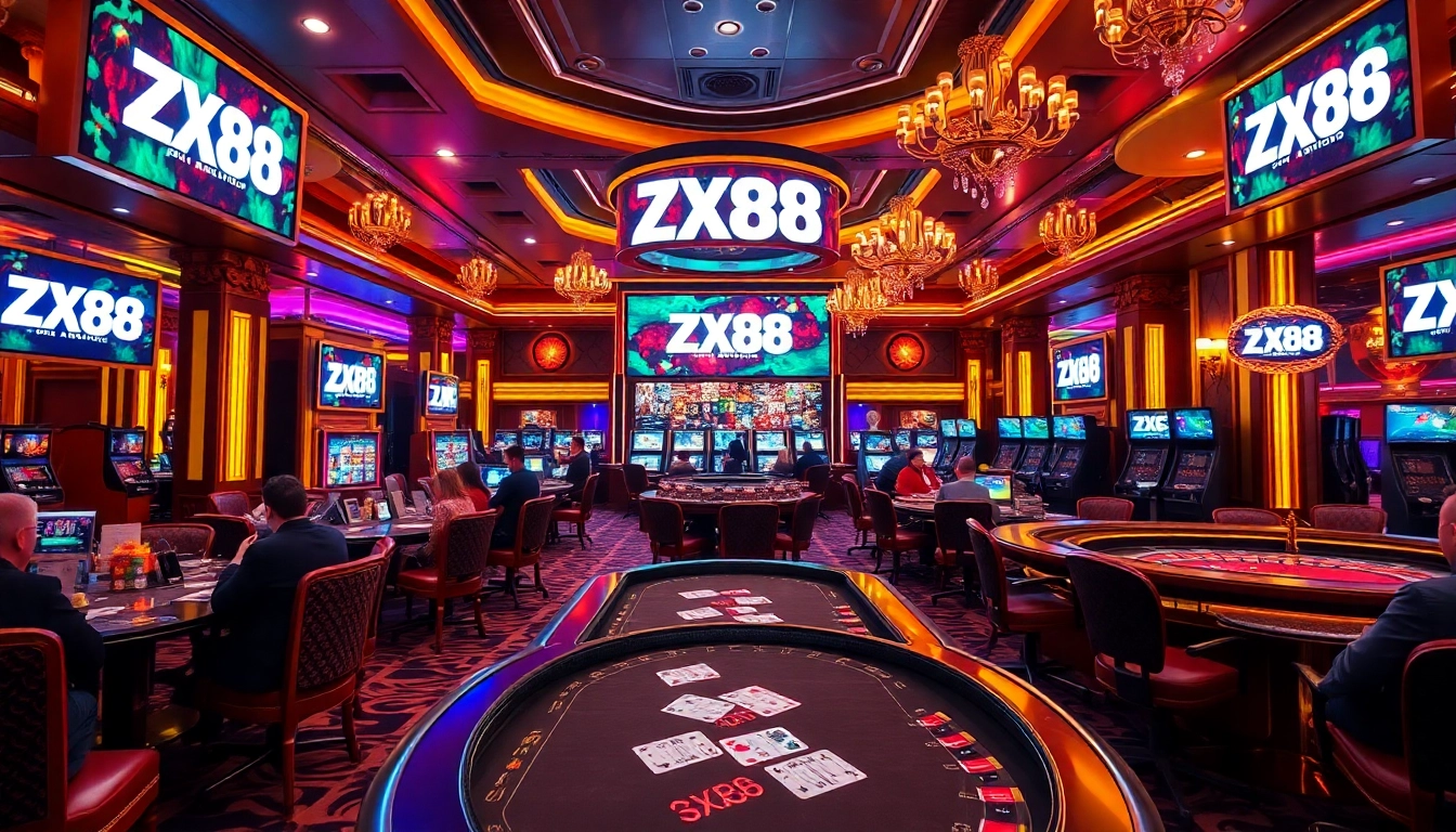 Experience the thrill of zx88 đăng nhập with an engaging online gambling atmosphere filled with poker, roulette, and excitement.