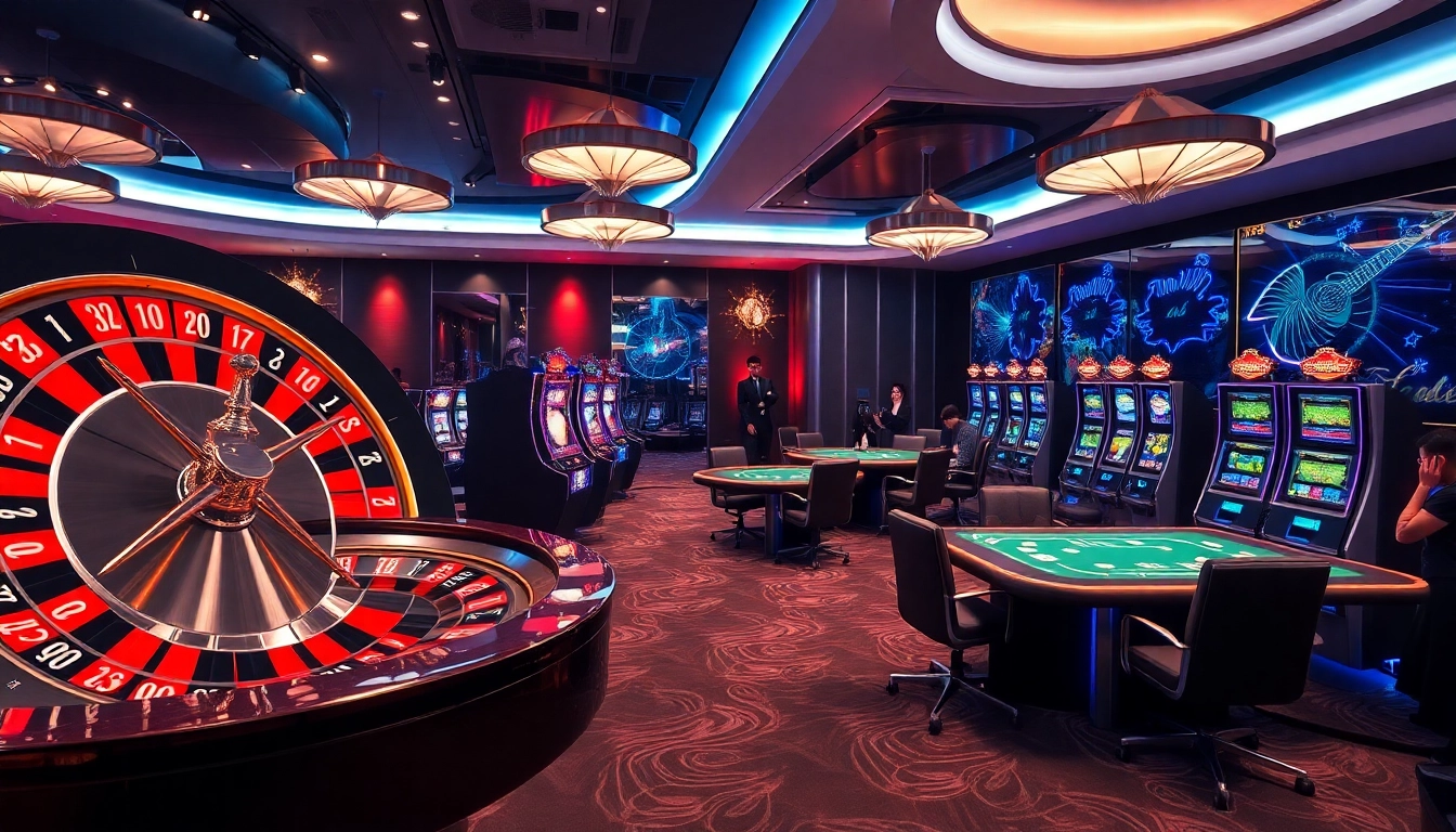 Engage in thrilling gameplay at 58win com with vibrant casino tables and colorful slot machines.