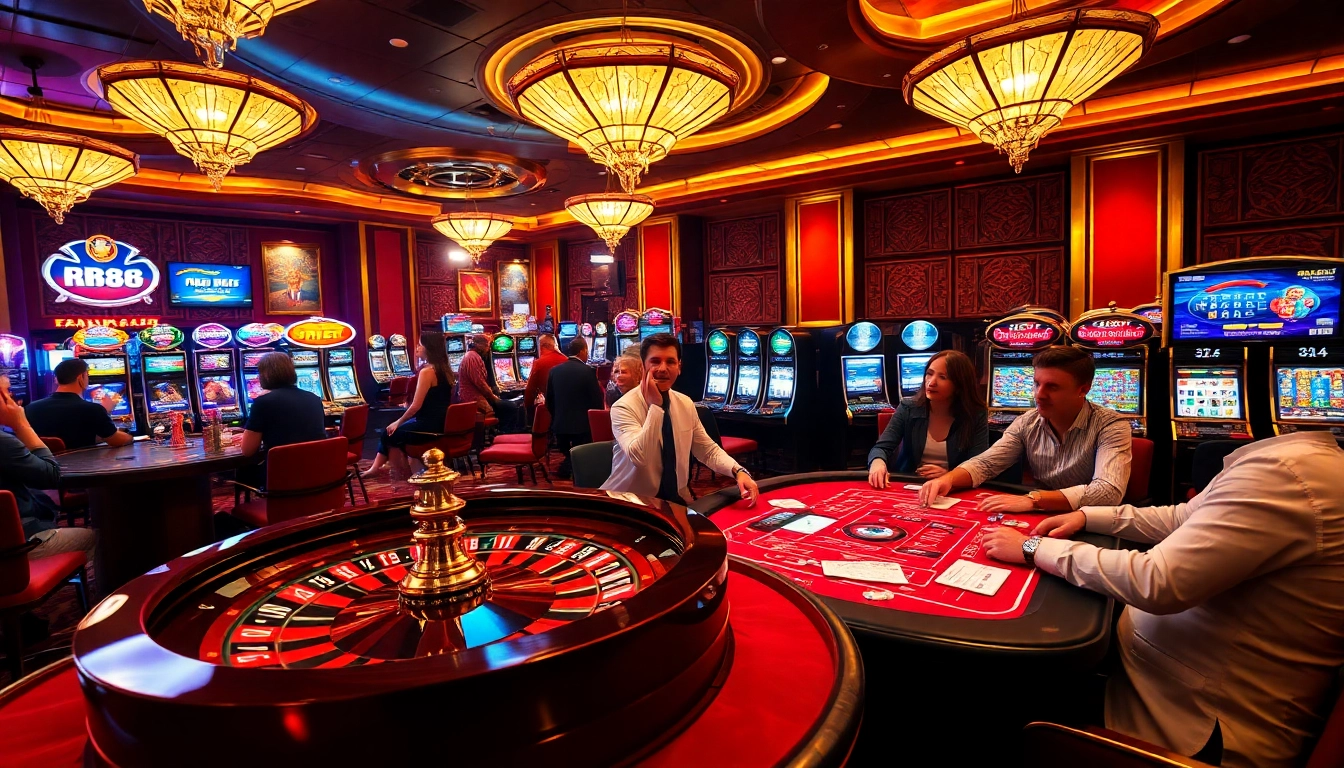 Experience the excitement of rr88.com with high-stakes poker and vibrant casino ambiance.