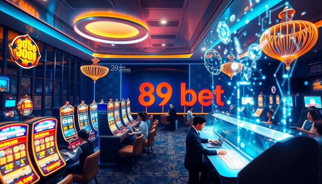 Experience the thrill of 89 bet with vibrant online gaming scenes.