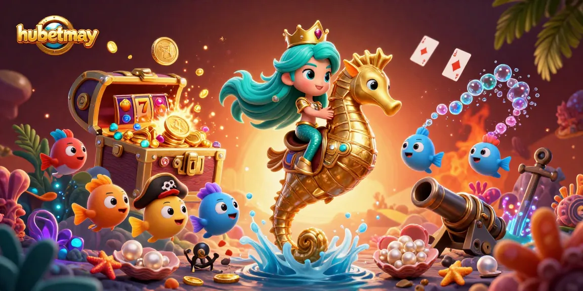 Engage in exciting gameplay at hubetmay with vibrant casino-themed 3D art featuring dynamic characters.