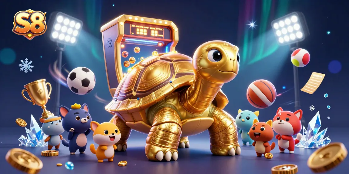 S8 offers an exciting gaming adventure with a colossal tortoise pinball machine and dynamic sports elements.